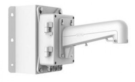 Hikvision DS-1602ZJ-box-corner Kültéri fali tartó 5 speed dómhoz; kötődobozzal; sarokadapterrel