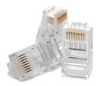   Hikvision DS-1M6UA-15U/100PCS RJ45 csatlakozó; UTP fali kábelre (tömör); cat6; önkioltó UL94V-2; 100 db/doboz; 8P8C