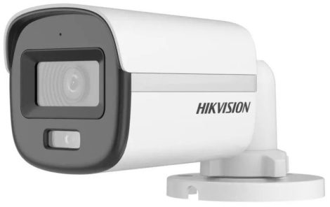 Hikvision DS-2CE10KF0T-LFS (2.8mm) 5 MP ColorVu fix THD csőkamera; IR/láthatófény; TVI/AHD/CVI/CVBS kimenet; beépített mikrofon