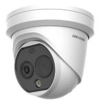   Hikvision DS-2TD1228T-2/QA (B) IP hő- (256x192) 90°x65,4° és láthatófény (4 MP) kamera; -20°C-550°C; villogófény-/hangriasztás