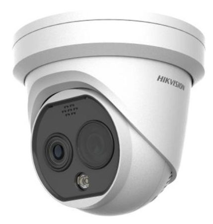 Hikvision DS-2TD1228T-2/QA (B) IP hő- (256x192) 90°x65,4° és láthatófény (4 MP) kamera; -20°C-550°C; villogófény-/hangriasztás